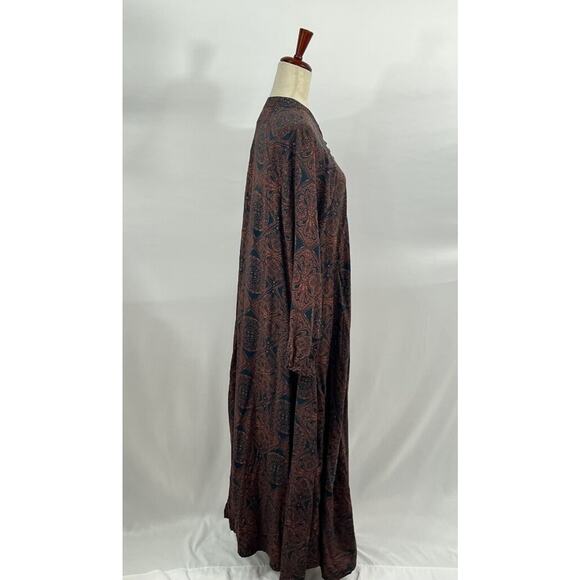 NATALIE MARTIN Sz XS Fiore Dress Rayon Moroccan Tile Navy Clay - Picture 6 of 9